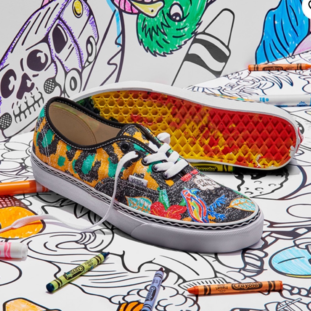 VANS x Crayola authentic Van Doren inspired skate shoe
